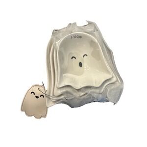 10 Strawberry Street Whimsical Cupboard Nesting Ghost Measuring Cups SET OF 4!